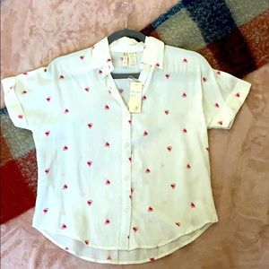 Watermelon button down
